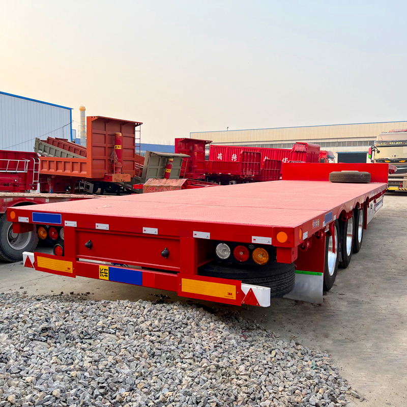 Transport Container New Product 3/4/5Axles 40FT 80Tons Flatbed Semi Trailer for Sale