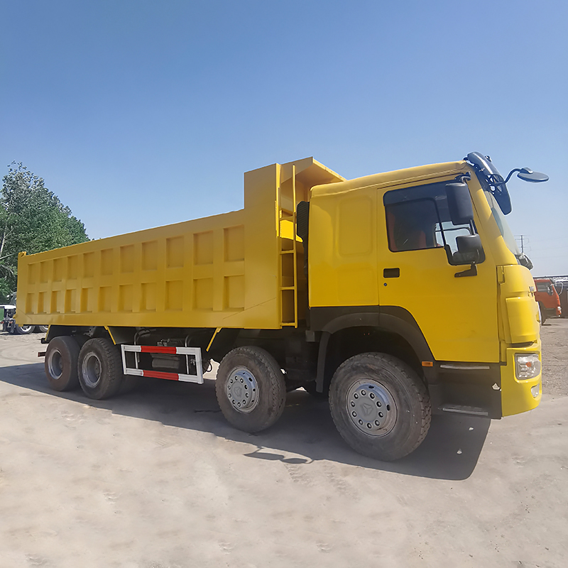 Yellow/Red/White Sinoturk Howo 8*4 12Wheels Diesel Euro2/3 HW76 Dump Truck for Sale