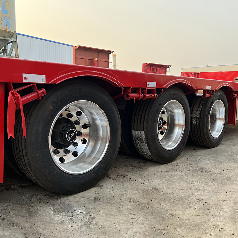 Transport Container New Product 3/4/5Axles 40FT 80Tons Flatbed Semi Trailer for Sale