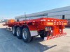 The Plate Flatbed Semi Trailer for High Strength Steel Material Transport 30-60 Tons 3 Axles