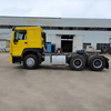 Diesel Engine Right / Left Hand Drive Sinotruck Used 10 Tyres 6*4 New HOWO Tractor Truck Yellow