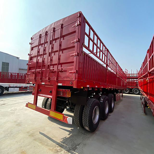 China Brand 3/4/5 Axle Heavy Duty Fence Cargo Trailer Side Wall Semi Trailer for Sale