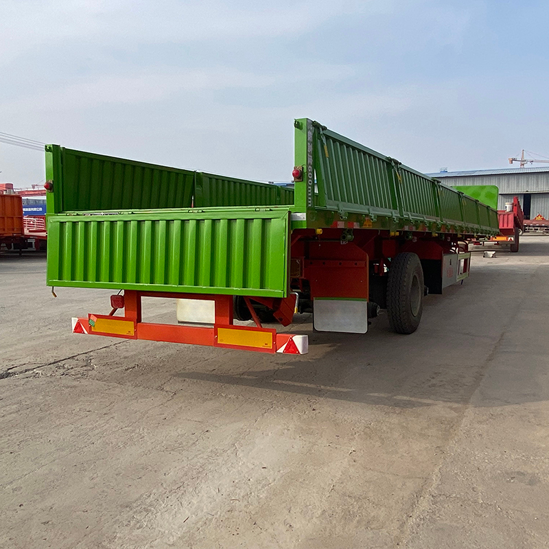 High Quality 2/3/4 Axles 40/50/60FT Side Wall/Bulk Cargo Semi Trailer for Goods Transport