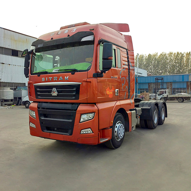 Hot Sale Used 430hp 6x4 10 Wheels Sitrak CNG Tractor Truck in Uzbekistan