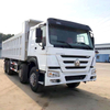 Used sinotruck 375hp white 30tons 12wheeler Howo Dump Truck 8×4 