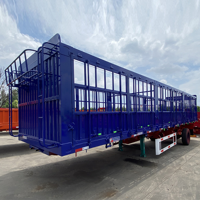 Fence Semi-trailer Blue